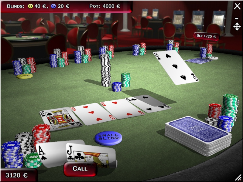 Screenshot of Texas Hold'em Poker 3D-Gold Edition 2008